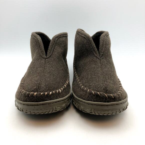 Dockers Mens Rugged Wool Slip-On Slipper Boots US 8 EU 35.5 Taupe Round Toe NIB - Picture 5 of 12